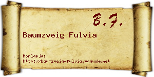 Baumzveig Fulvia névjegykártya